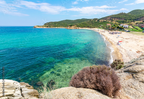 Fototapeta Naklejka Na Ścianę i Meble -  Platania beach on Sithonia peninsula, Chalkidiki, Greece