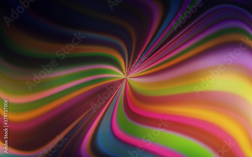 Dark Blue, Yellow vector blurred shine abstract template. Abstract colorful illustration with gradient. Blurred design for your web site.
