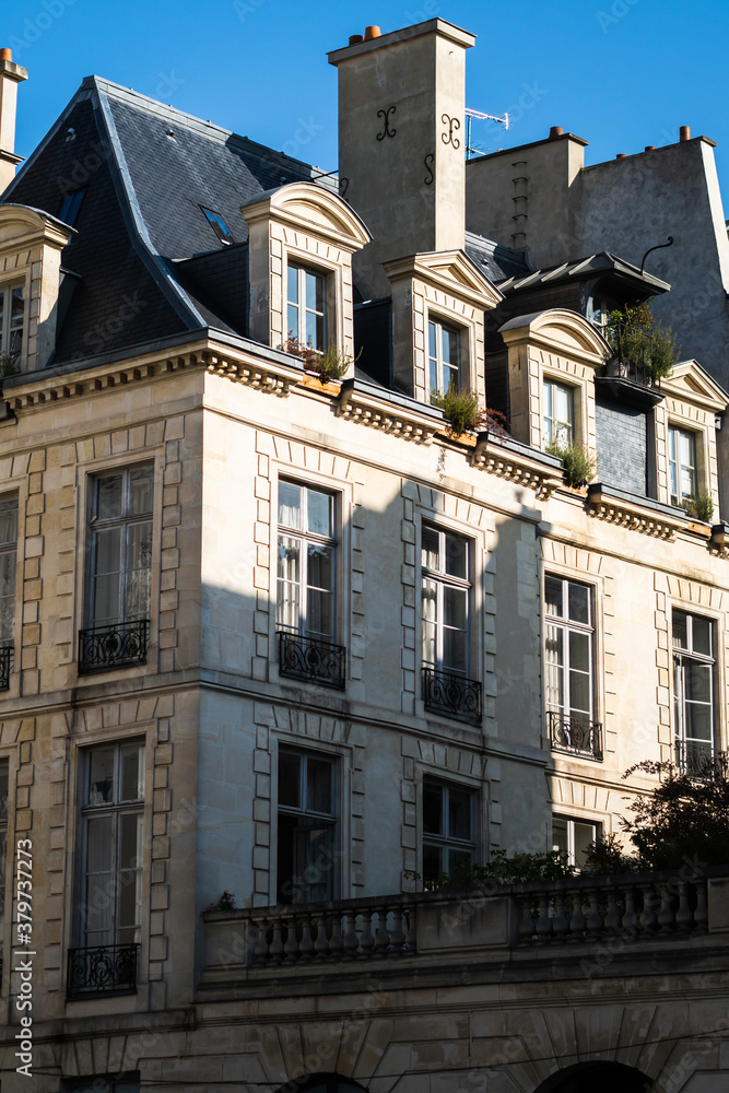 Fototapeta premium Elegant typical Parisian building
