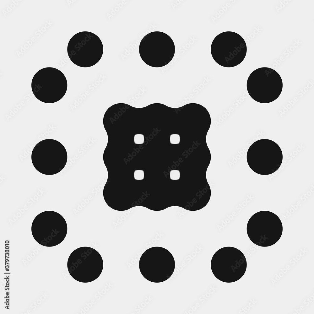 Abstract Cross Pattern Dots Logo generative computational art illustration Abstract Cross Pattern Dots Logo generative computational art illustration