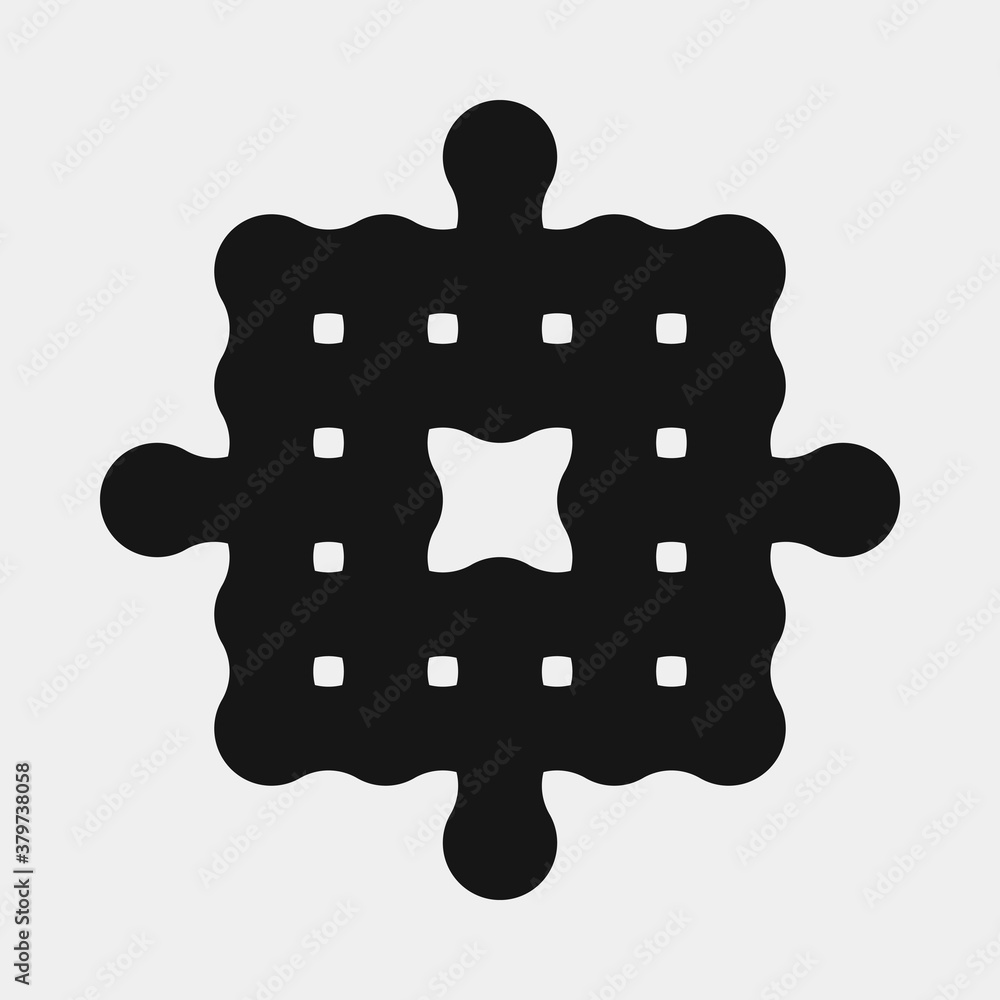 Abstract Cross Pattern Dots Logo generative computational art illustration Abstract Cross Pattern Dots Logo generative computational art illustration