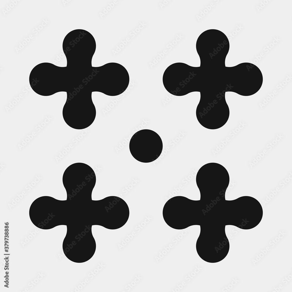 Abstract Cross Pattern Dots Logo generative computational art illustration Abstract Cross Pattern Dots Logo generative computational art illustration