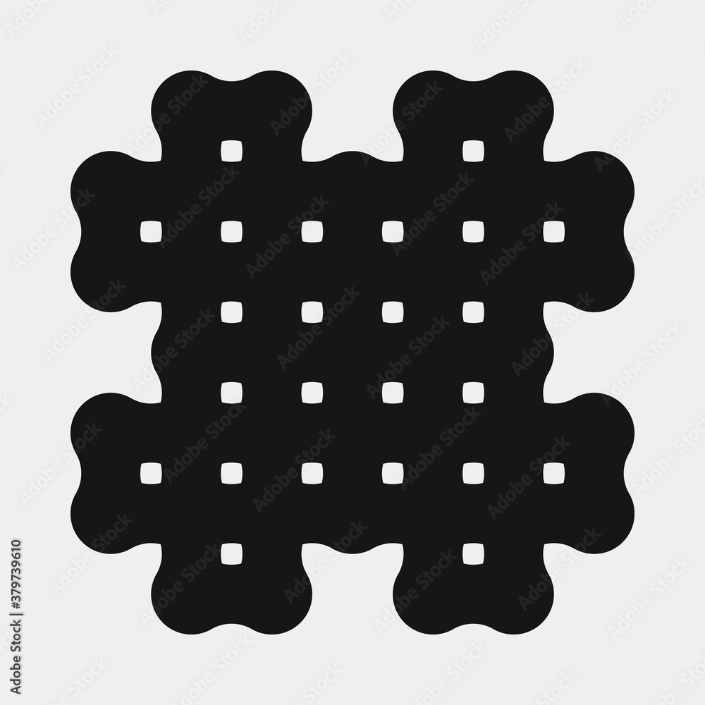 Abstract Cross Pattern Dots Logo generative computational art illustration Abstract Cross Pattern Dots Logo generative computational art illustration