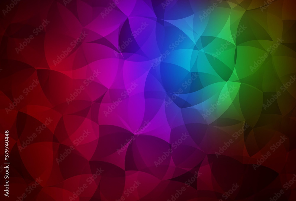Dark Multicolor vector gradient triangles texture.
