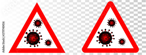 Warnschild Coronavirus 