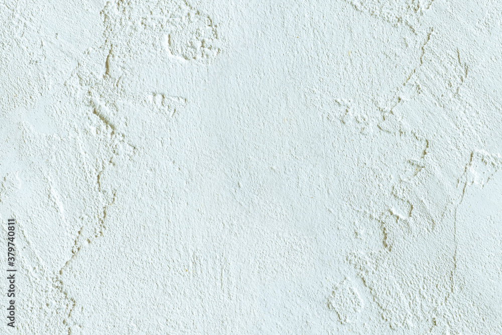Beautiful white cement wall plastered surface background and texture pattern. Blank concrete white rough wall for background copy space for text.