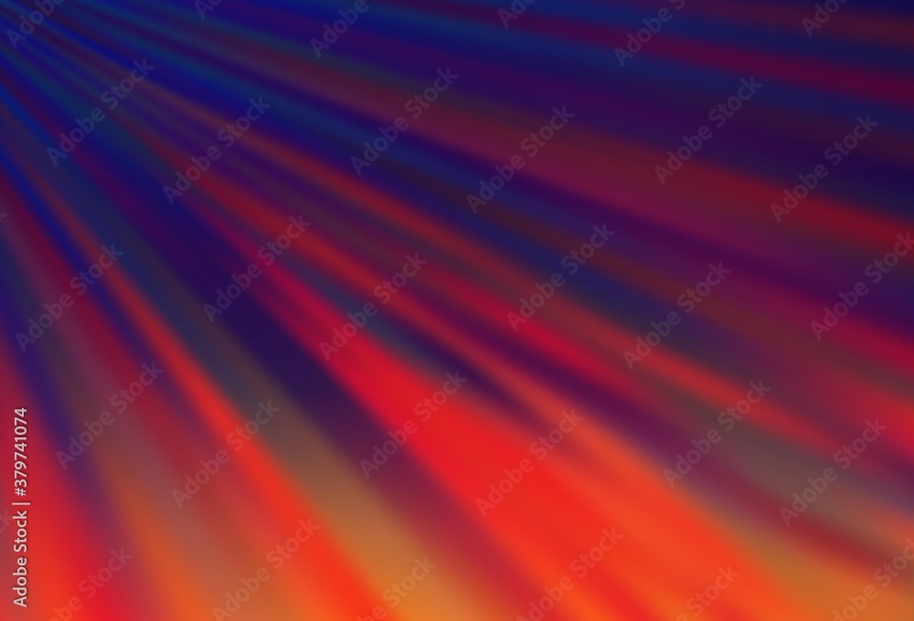 Naklejka premium Dark Blue, Red vector background with straight lines.