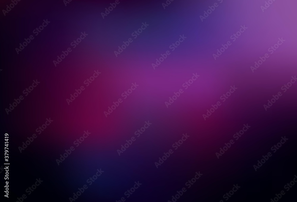 Fototapeta premium Dark Pink vector blurred shine abstract template.