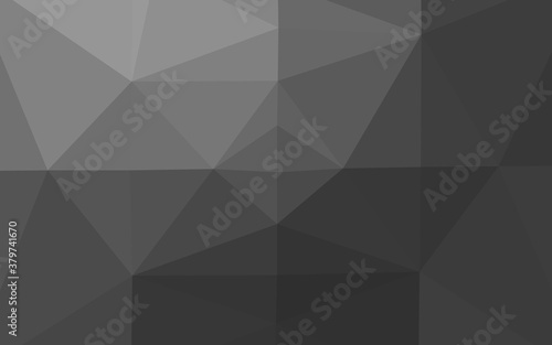 Dark Silver, Gray vector abstract mosaic backdrop. A vague abstract illustration with gradient. Template for your brand book. © Dmitry