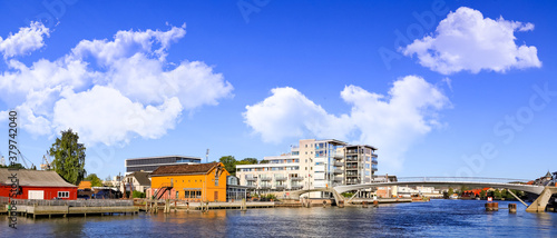 Panorama - part of Fredrikstad town  and bridge