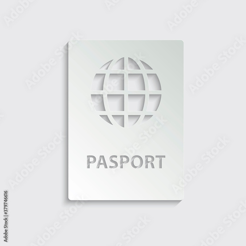 paper pasport icon  vector. travel icon