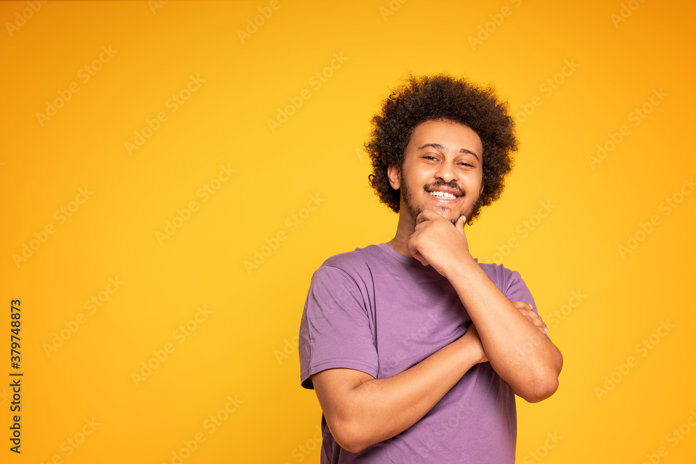 Happy smiling afro man Happy smiling afro man