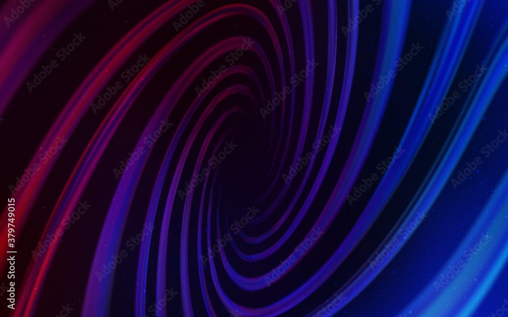 Fototapeta premium Dark Blue, Red vector template with space stars. Blurred decorative design in simple style with galaxy stars. Pattern for astrology websites.