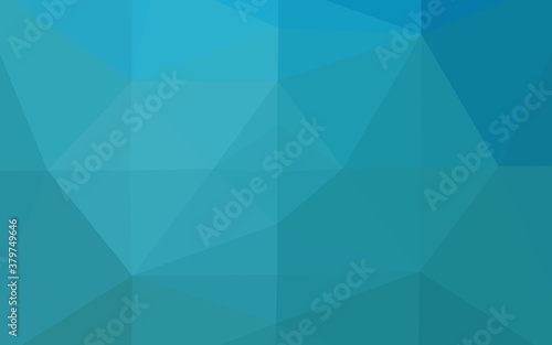 Light BLUE vector polygonal pattern. A sample with polygonal shapes. New texture for your design.