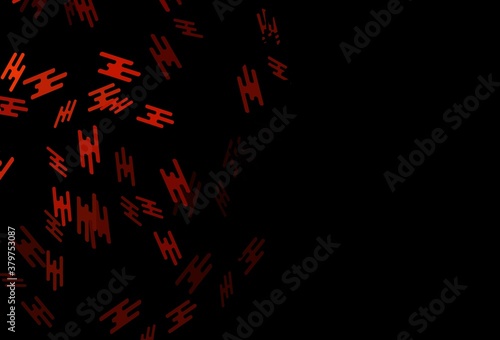 Dark Red vector pattern with narrow lines.