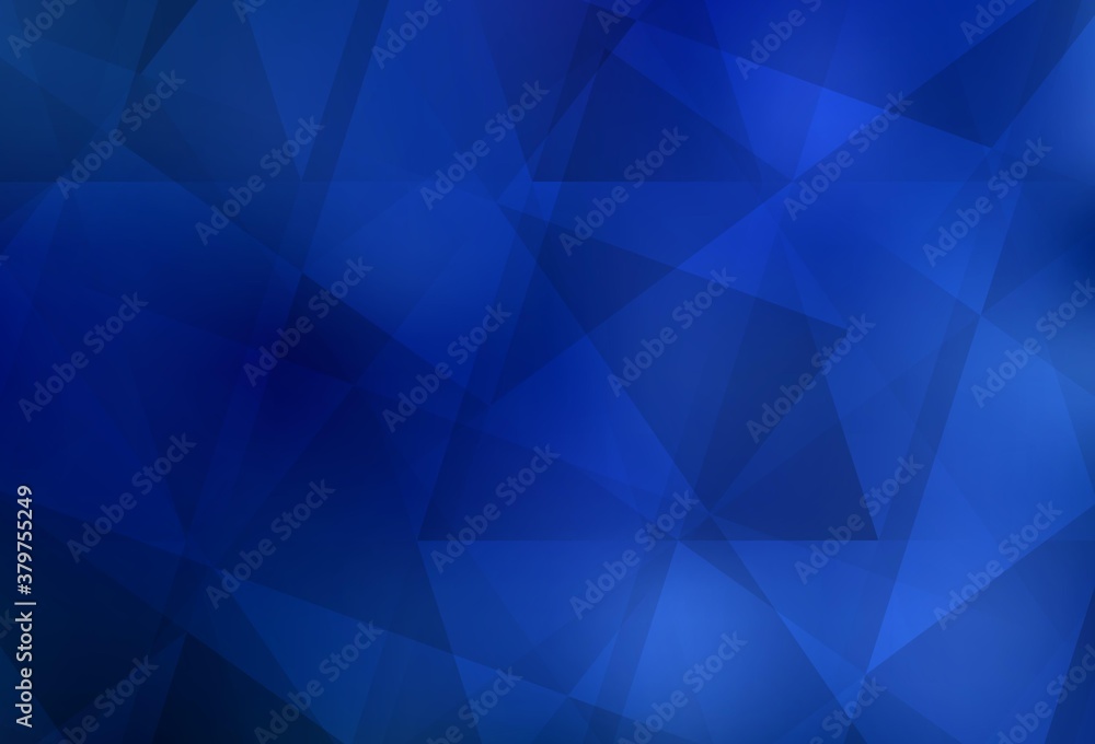 Light BLUE vector polygon abstract background.