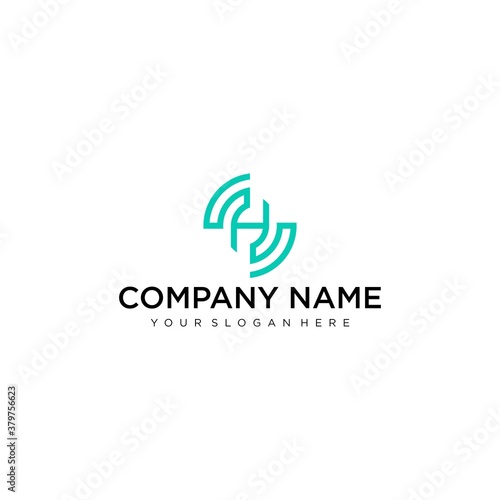 Letter H logo icon design template elements © nugroho