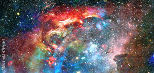 Fototapeta Naklejka Na Ścianę i Meble -  Starry deep outer space. Elements of this image furnished by NASA