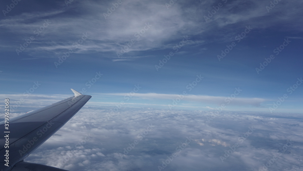 Obraz premium view from airplane window