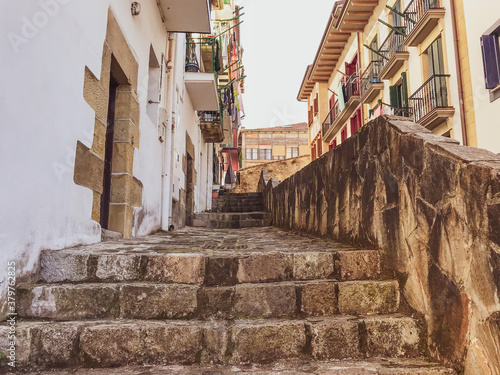 Escalinata en pueblo 