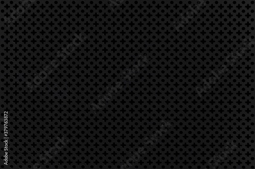 Black steel mesh screen pattern and seamless background