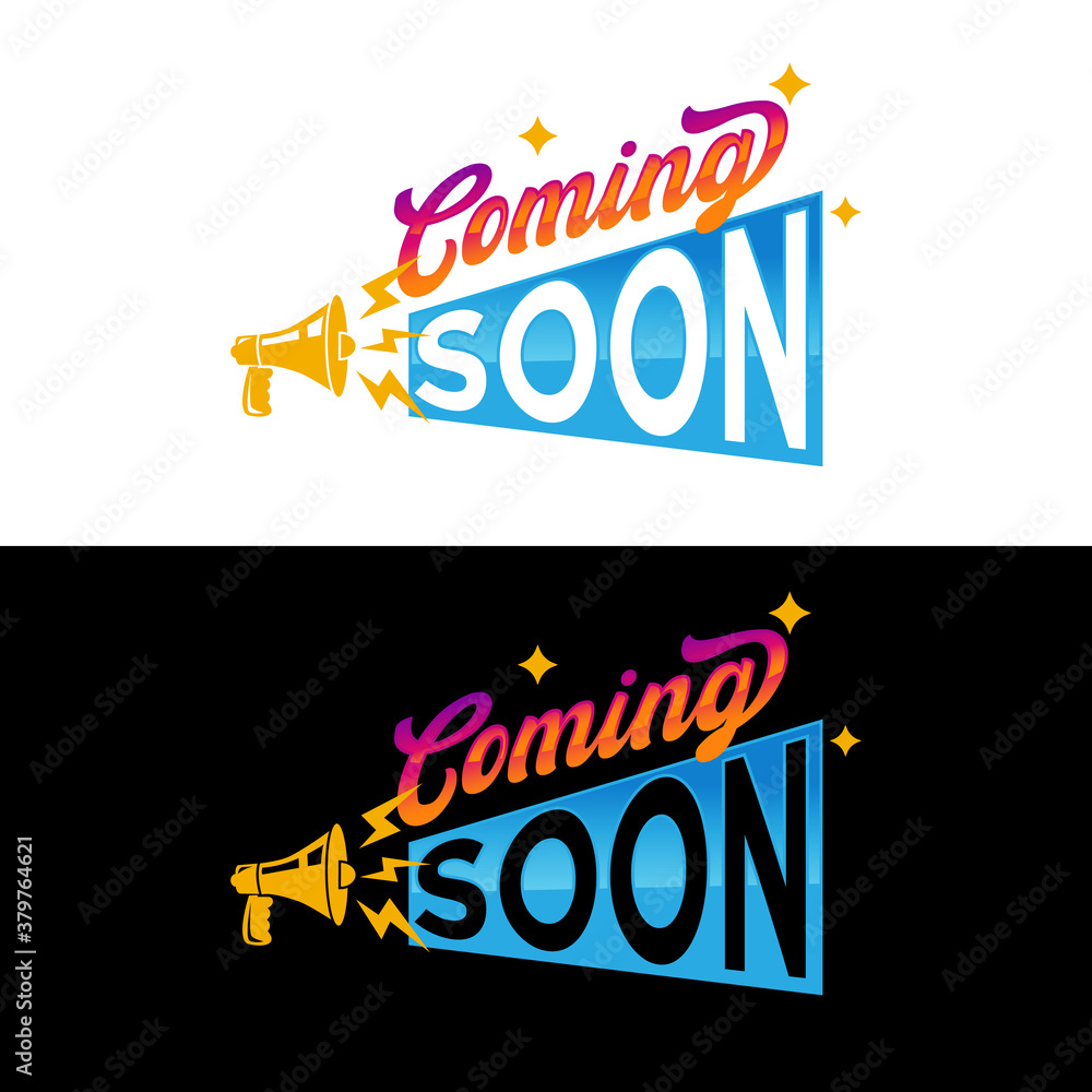 Coming Soon Icon template color editable. symbol vector sign isolated on white background. Simple logo vector illustration for graphic and web design.