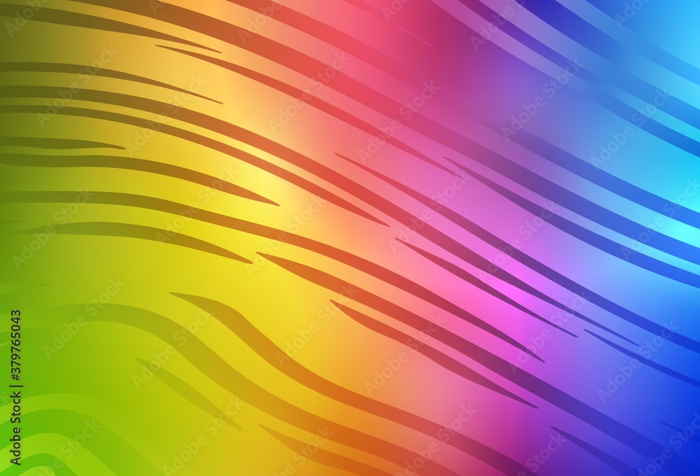 Obraz premium Light Multicolor vector glossy abstract background.
