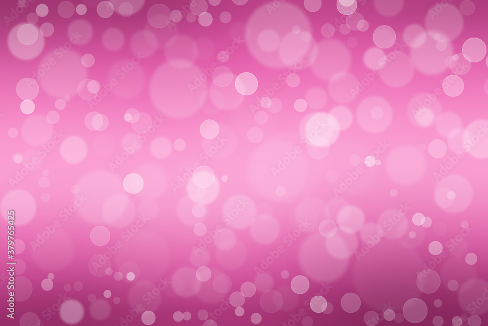 Bokeh pattern with circular shapes and purple and pink colours.