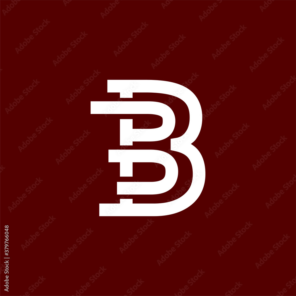 abstract line art letter B good for technology logo or any company abstract line art letter B good for technology logo or any company