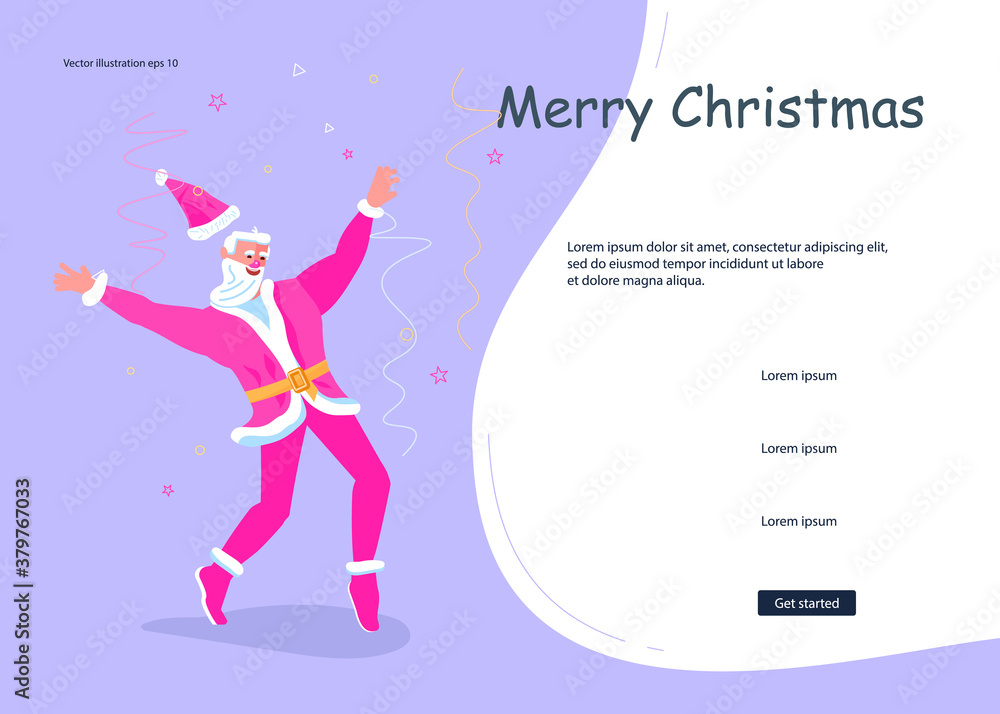 Christmas and New Year Landing webpage