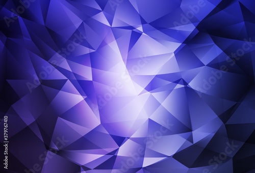 Light Purple vector polygon abstract background.