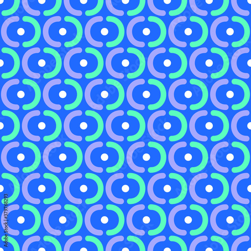 Seamless vector pattern: bagels, doodles. Pattern for fabric, paper, wallpaper in retro style.