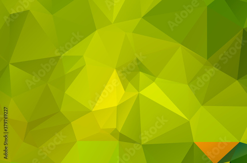 Gradient Green vector shining triangular layout. Glitter abstract illustration