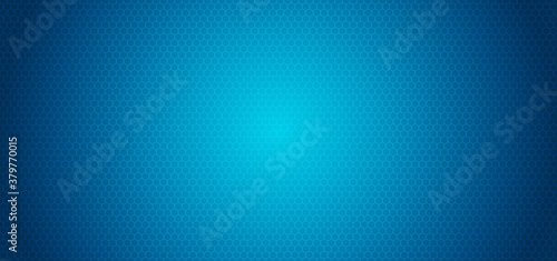 Technology hexagon pattern blue background vignette light