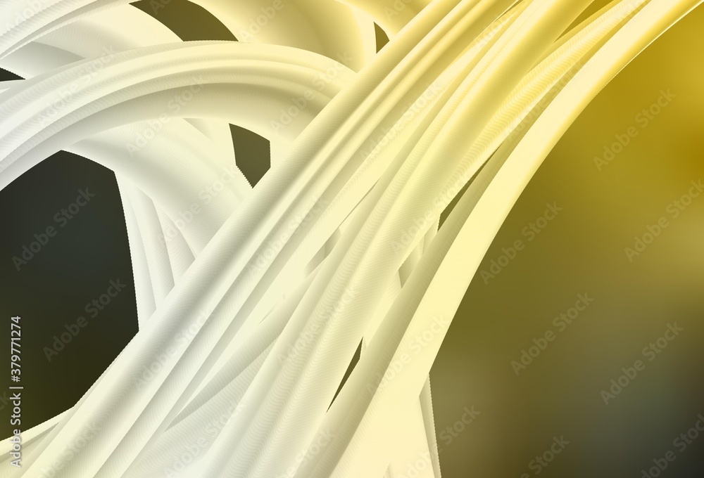 Obraz premium Dark Green, Yellow vector abstract blurred layout.