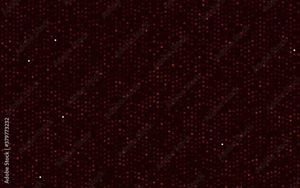 Dark Orange vector backdrop with dots. Modern abstract illustration with colorful water drops. Pattern for ads, leaflets.