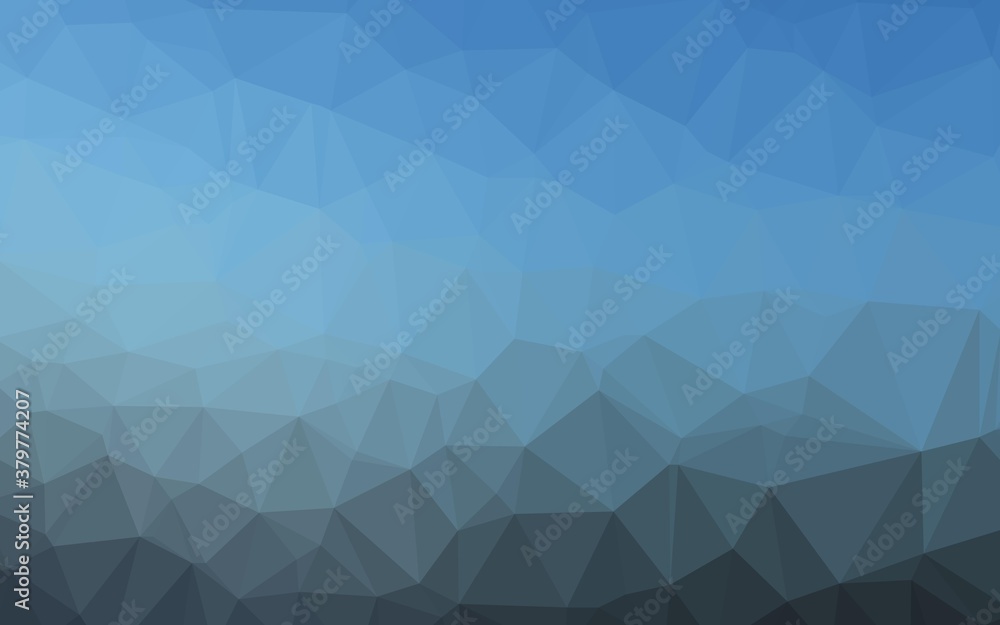 Obraz premium Light BLUE vector abstract polygonal cover. Creative illustration in halftone style with gradient. The best triangular design for your business.