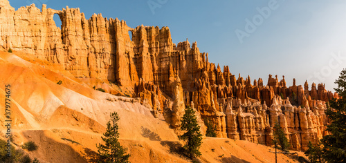 The Wall of Windows on The Peek A Boo Loop Trail, Bryce Canyon National Park, Utah,USA photo