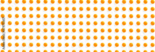 Fototapeta Naklejka Na Ścianę i Meble -  Isolated tangerine citrus collection background. Whole tangerines or mandarin orange fruits isolated on white background. Banner