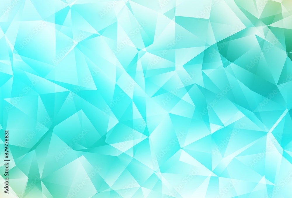Obraz premium Light Green vector abstract polygonal template.