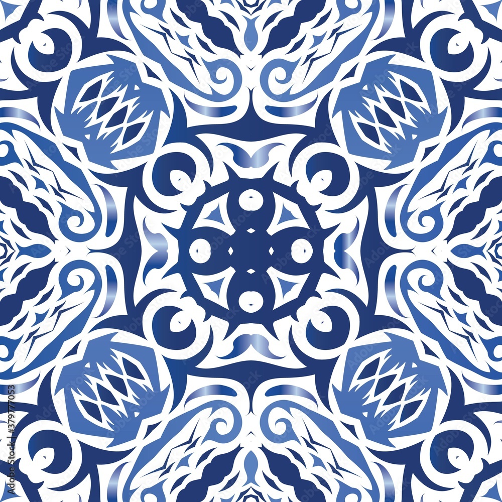 Antique azulejo tiles patchwork. Antique azulejo tiles patchwork.