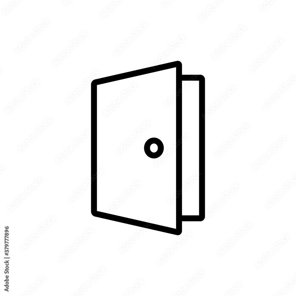 Door Icon Design Vector Template Illustration Door Icon Design Vector Template Illustration