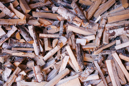 Wallpaper Mural Stack of chopped up firewood. Torontodigital.ca