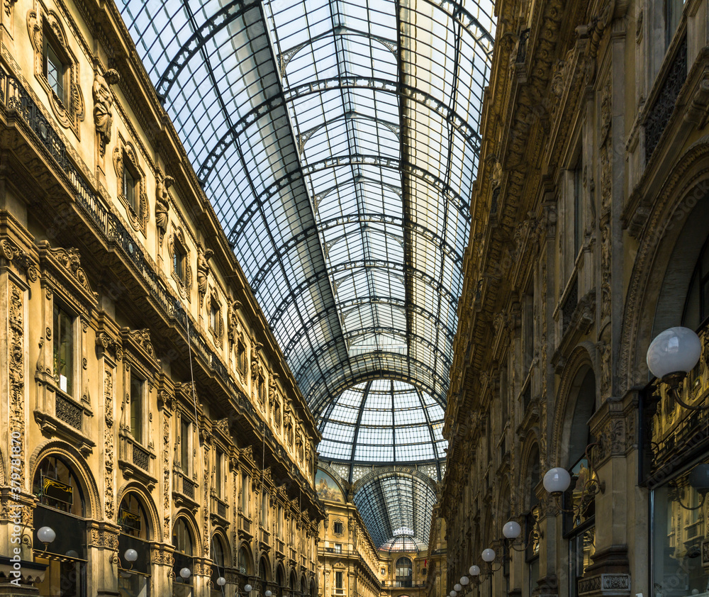 Ancient shopping mall in milan Ancient shopping mall in milan