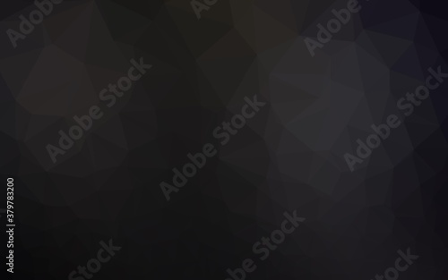 Dark Black vector low poly texture. An elegant bright illustration with gradient. New texture for your design.