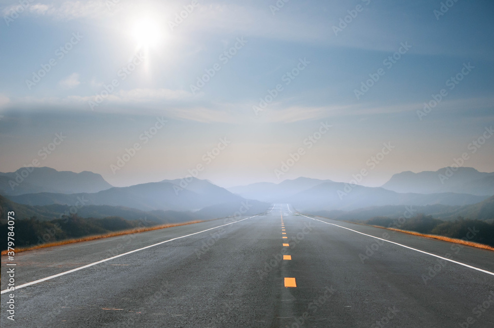 Naklejka premium road in the mountains