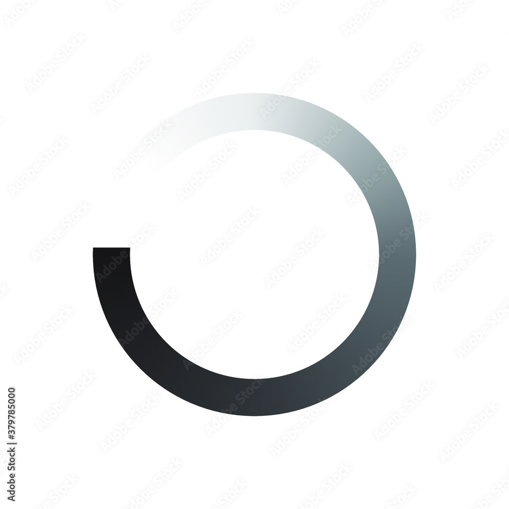 Load bar for mobile apps. Radial load, update or download diagram icon of progress bar, minimal flat design. Load bar for mobile apps. Radial load, update or download diagram icon of progress bar, minimal flat design.