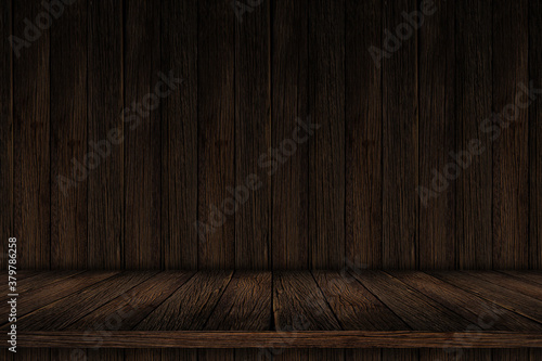 Empty wooden table top. used for display or montage your products