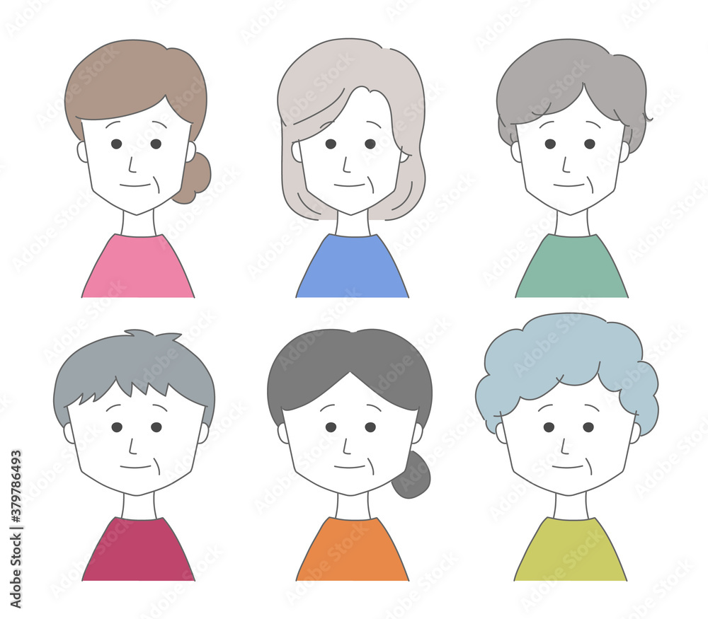 Middle aged women with their friends. Vector illustration isolated on white background. Middle aged women with their friends. Vector illustration isolated on white background.