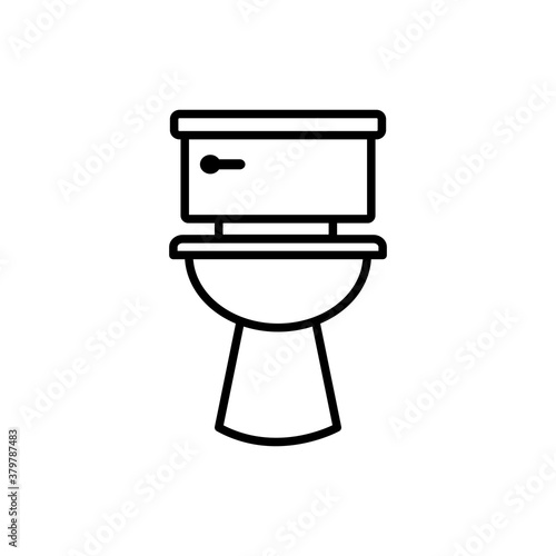 Closet,Toilet Bowl Icon Design Vector illustration